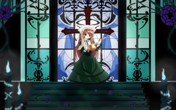 Картинка аниме rozen maiden свечи крест лейка кукла suiseiseki