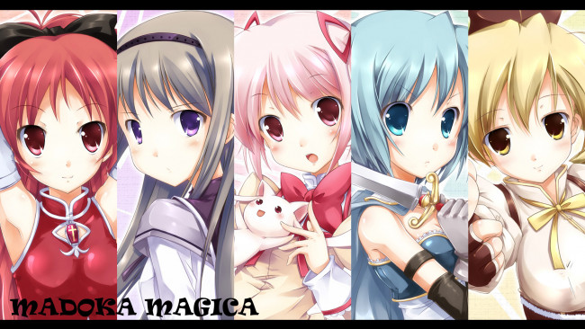Обои картинки фото аниме, mahou, shoujo, madoka, magika