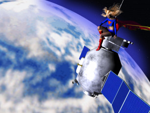 Картинка 3д графика fantasy фантазия девушка космос