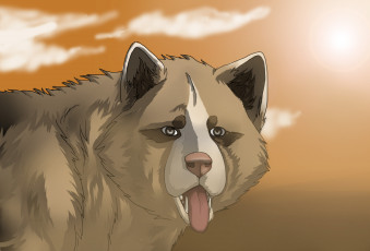 Картинка рисованные животные собаки собака