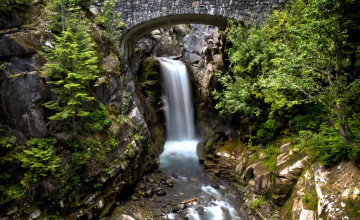 Картинка mount rainier парк сша природа водопады горы водопад