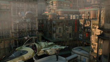 Картинка 3д+графика фантазия+ fantasy космический корабль город полет