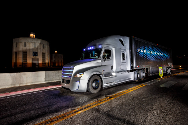 Обои картинки фото автомобили, freightliner, 2015г, inspiration, truck