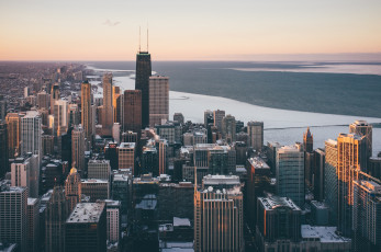 Картинка города Чикаго+ сша город дома