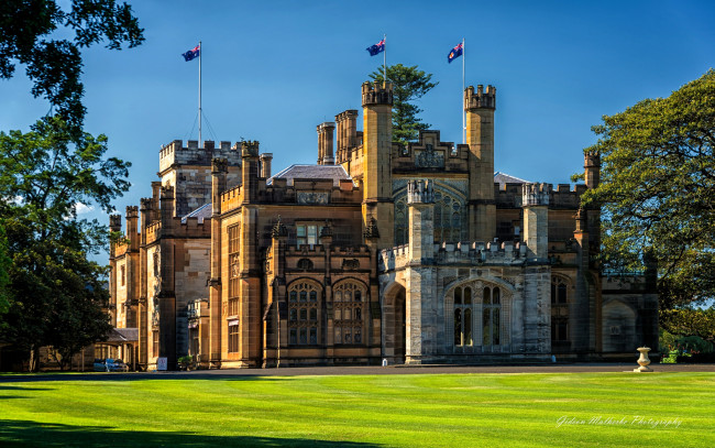 Обои картинки фото government house,  sydney, города, сидней , австралия, цитадель