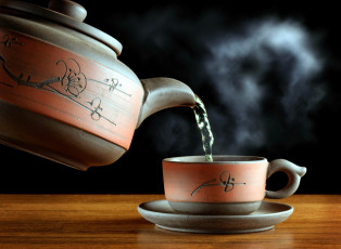 Картинка еда напитки +Чай пар чашка чайник