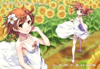 Картинка аниме toaru+majutsu+no+index фон взгляд девушки
