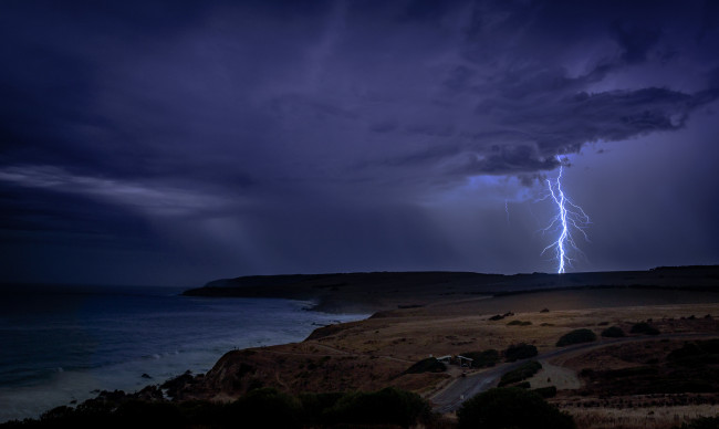 Обои картинки фото природа, молния,  гроза, шторм