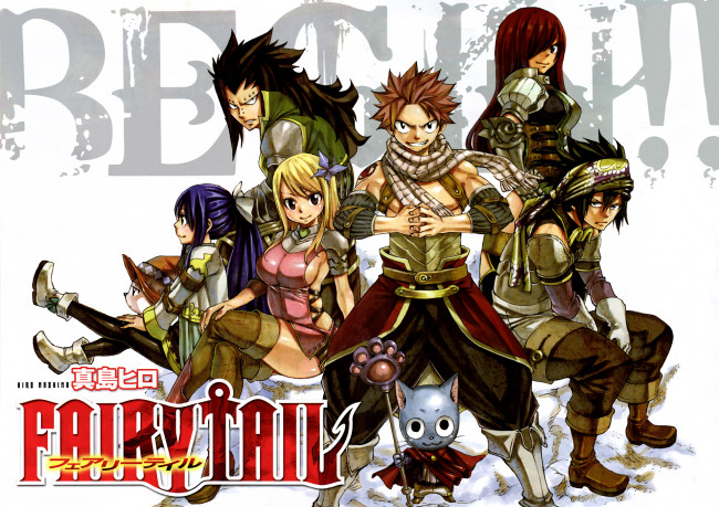 Обои картинки фото аниме, fairy tail, хвост, феи