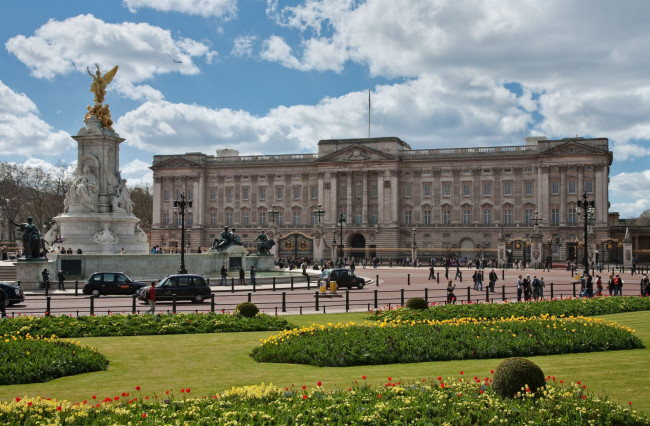 Обои картинки фото buckingham palace, города, лондон , великобритания, buckingham, palace