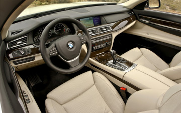 Картинка bmw 750li 2011 автомобили спидометры торпедо