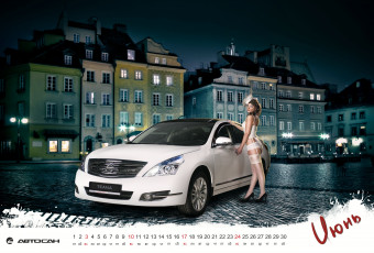 Картинка календари девушки чулки ниссан город улица