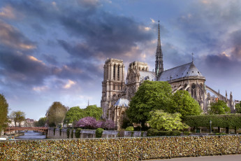 Картинка города париж+ франция собор парижской богоматери