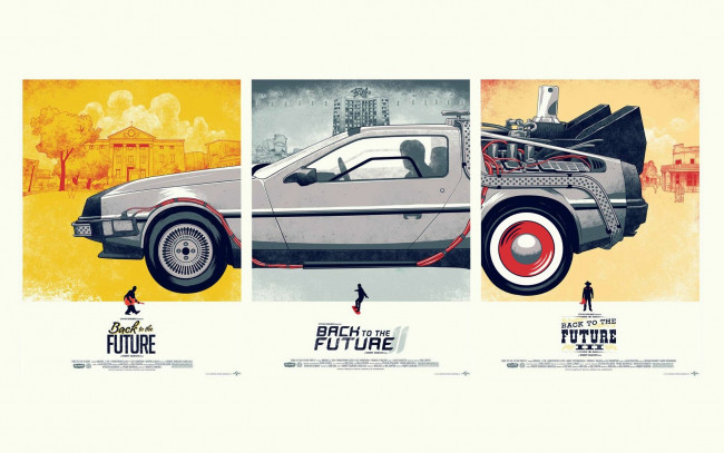 Обои картинки фото кино фильмы, back to the future, back, назад, будущее, future, автомобиль, фильм, приключения