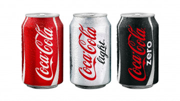 обоя бренды, coca-cola, банки, напиток, капли