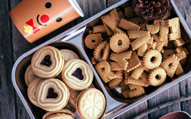 Обои картинки фото еда, пирожные,  кексы,  печенье, печенье, ассорти