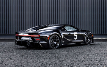 обоя bugatti chiron, автомобили, bugatti, черный, забор