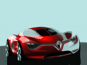 Картинка renault dezir concept 2010 автомобили рисованные