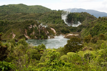 Картинка new zealand природа реки озера тропики озеро горы вулкан пальмы