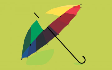 Картинка векторная графика зонтик