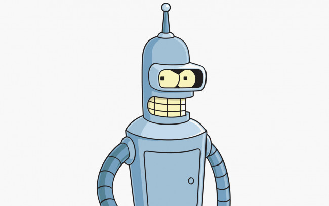 Обои картинки фото футурама, мультфильмы, futurama, робот, бендер, bender, bending, rodriguez