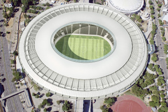 Картинка спорт стадионы чаша панорама арена стадион бразилия чемпионат деревья дороги поле город