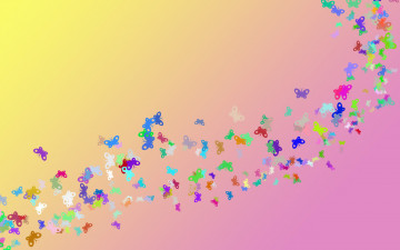 Картинка векторная+графика животные бабочки