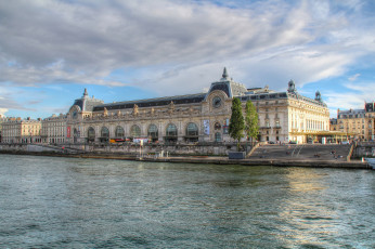Картинка mus& 233 e+d`orsay+in+paris города париж+ франция набережная река дворец