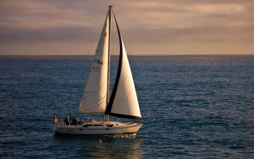 Картинка корабли парусники паруса тихий океан яхта калифорния california pacific ocean горизонт