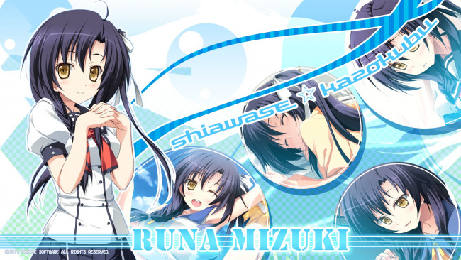 Обои картинки фото shiawase kazokubu, аниме, unknown,  другое, брюнетка, mizuki, runa, девушка, арт, shiawase, kazokubu, yuuki, makoto