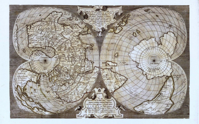 Обои картинки фото разное, глобусы,  карты, антарктида, полушария, карта