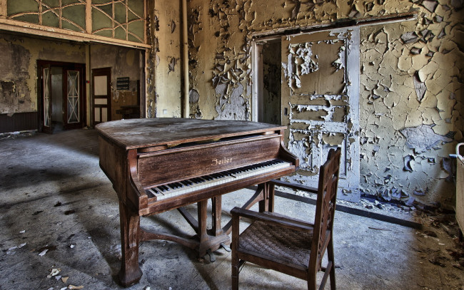 Обои картинки фото музыка, -музыкальные инструменты, пианино, помещение, стул, рояль