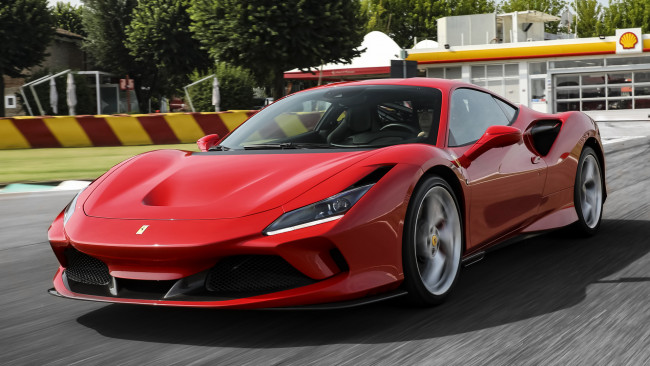 Обои картинки фото ferrari f8 tributo 2020, автомобили, ferrari, f8, tributo, 2020, жгучая, деаушка, из, италии