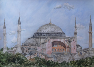 Картинка рисованные города мечеть