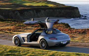 Картинка brabus mercedes benz sls amg 2011 автомобили gullwing doors