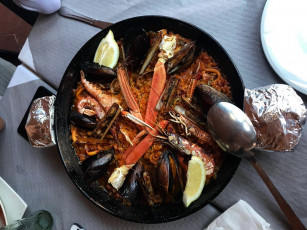 Картинка еда рыбные+блюда +с+морепродуктами паэлья