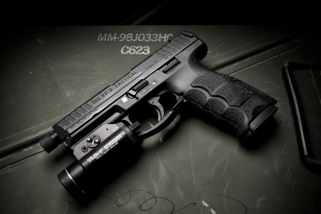 Обои картинки фото hk vp9 tactical, оружие, пистолеты, ствол