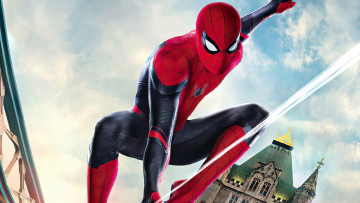 Картинка spider-man +far+from+home рисованное кино +мультфильмы фантастика человек паук вдали от дома том холланд боевик