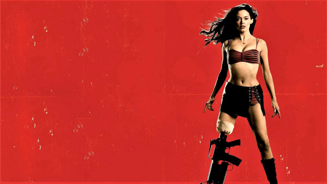 Обои картинки фото кино фильмы, planet terror, девушка, протез