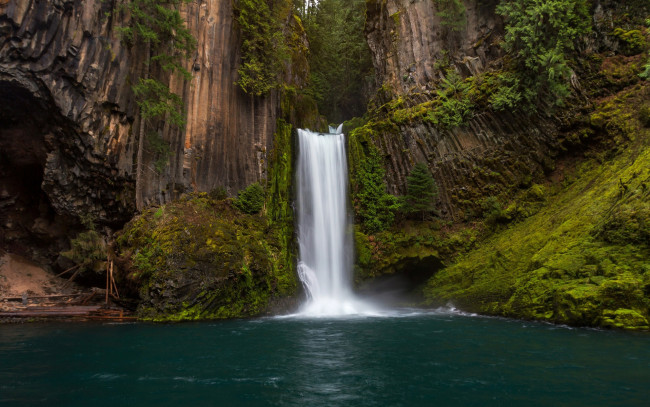 Обои картинки фото toketee falls, oregon, природа, водопады, toketee, falls