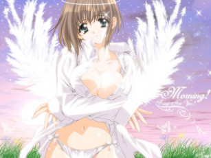 Картинка очередной ангел аниме angels demons девушка крылья