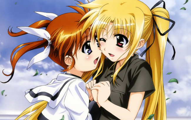 Обои картинки фото mahou, shoujo, lyrical, nanoha, аниме