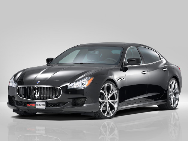 Обои картинки фото автомобили, maserati, quattroporte, tridente, novitec, темный, 2014г, gts