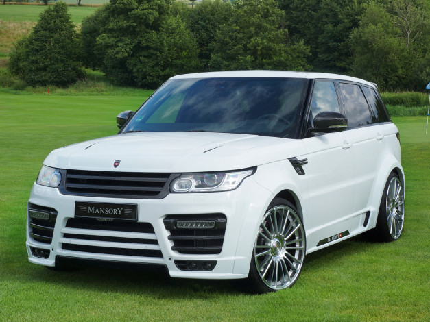 Обои картинки фото автомобили, range rover, mansory, range, rover, sport, 2014г, светлый