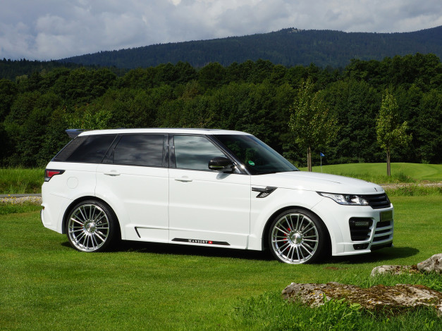 Обои картинки фото автомобили, range rover, mansory, range, rover, sport, 2014г, светлый