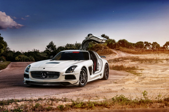 Обои картинки фото mercedes sls black series, автомобили, mercedes-benz, спорткар