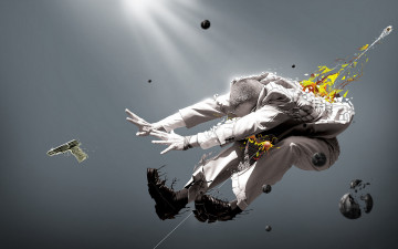 Картинка разное компьютерный+дизайн прыжок пистолет костюм мужчина
