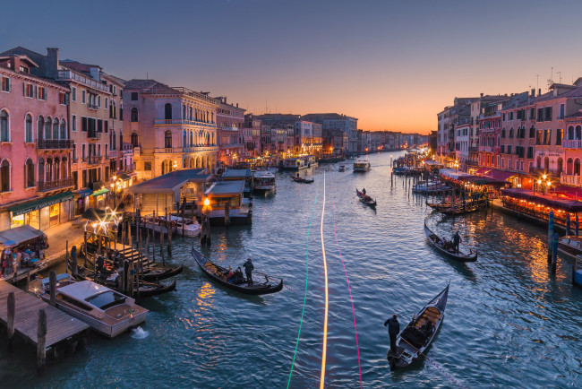 Обои картинки фото canal grande da rialto,  venezia, города, венеция , италия, канал