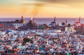 обоя argentina, города, - панорамы, аргентина, морской, порт, здания, город, небо