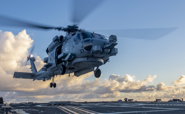 Обои картинки фото mh-60r sea hawk, авиация, вертолёты, вертушка